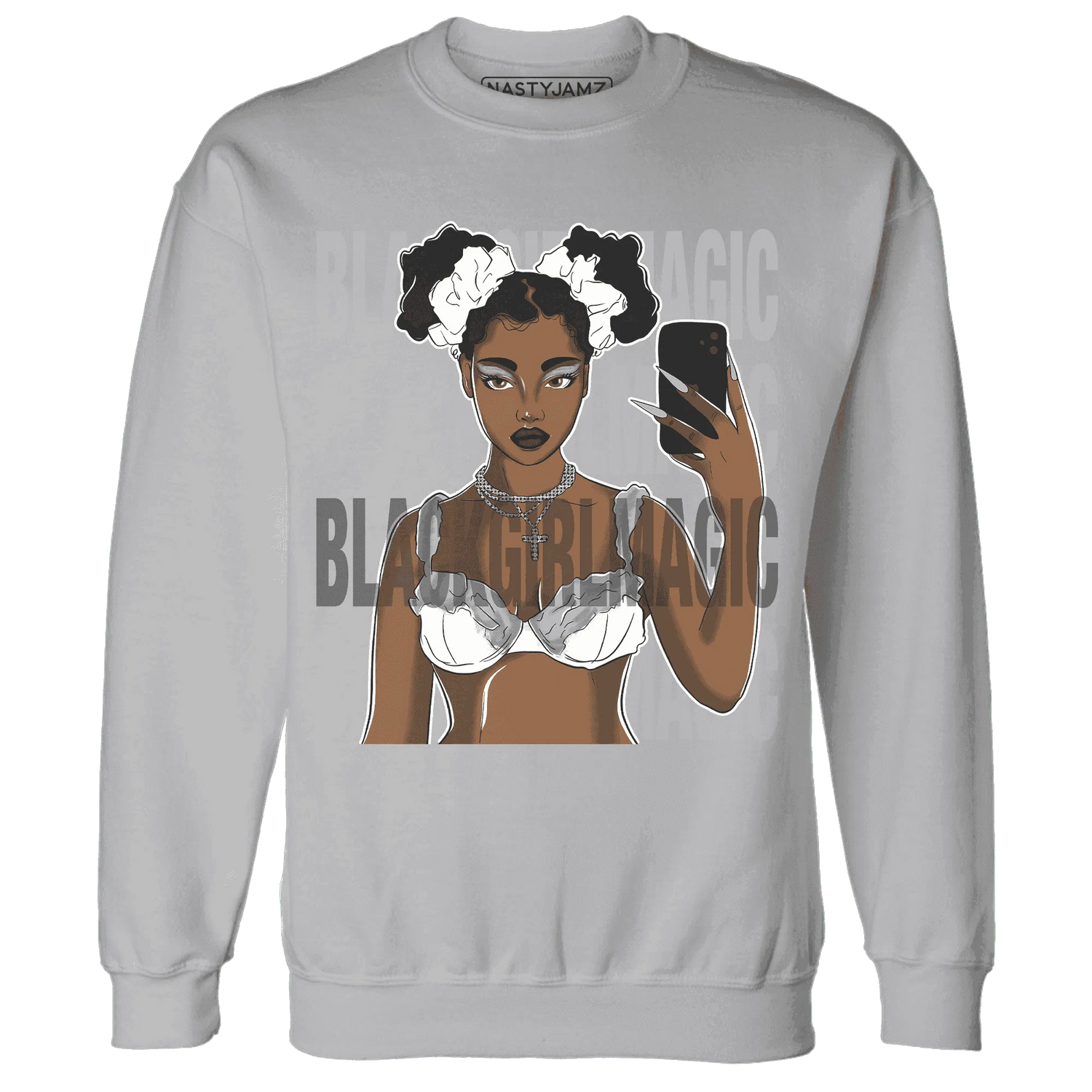 Wolf-Grey-1s-Sweatshirt-Match-Black-Magic-Girl-Selfie
