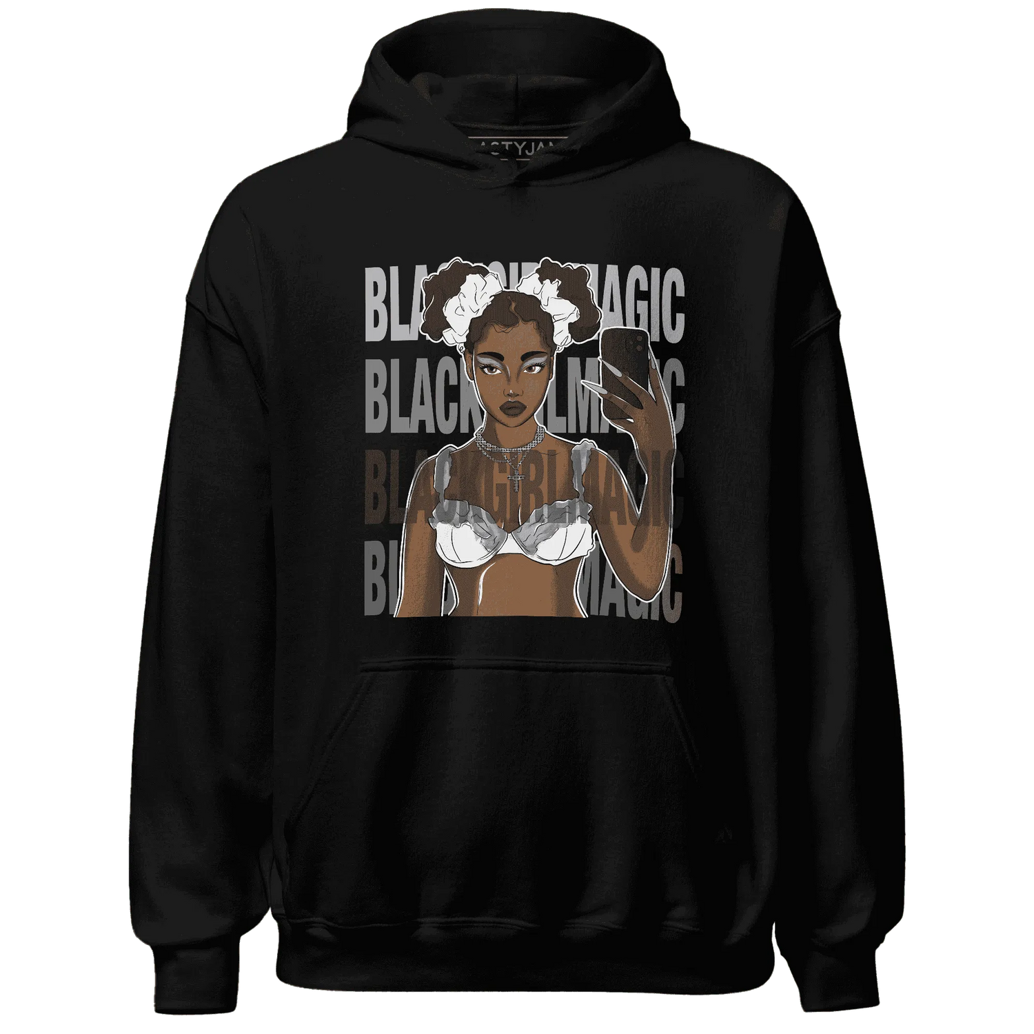 Wolf-Grey-1s-Hoodie-Match-Black-Magic-Girl-Selfie