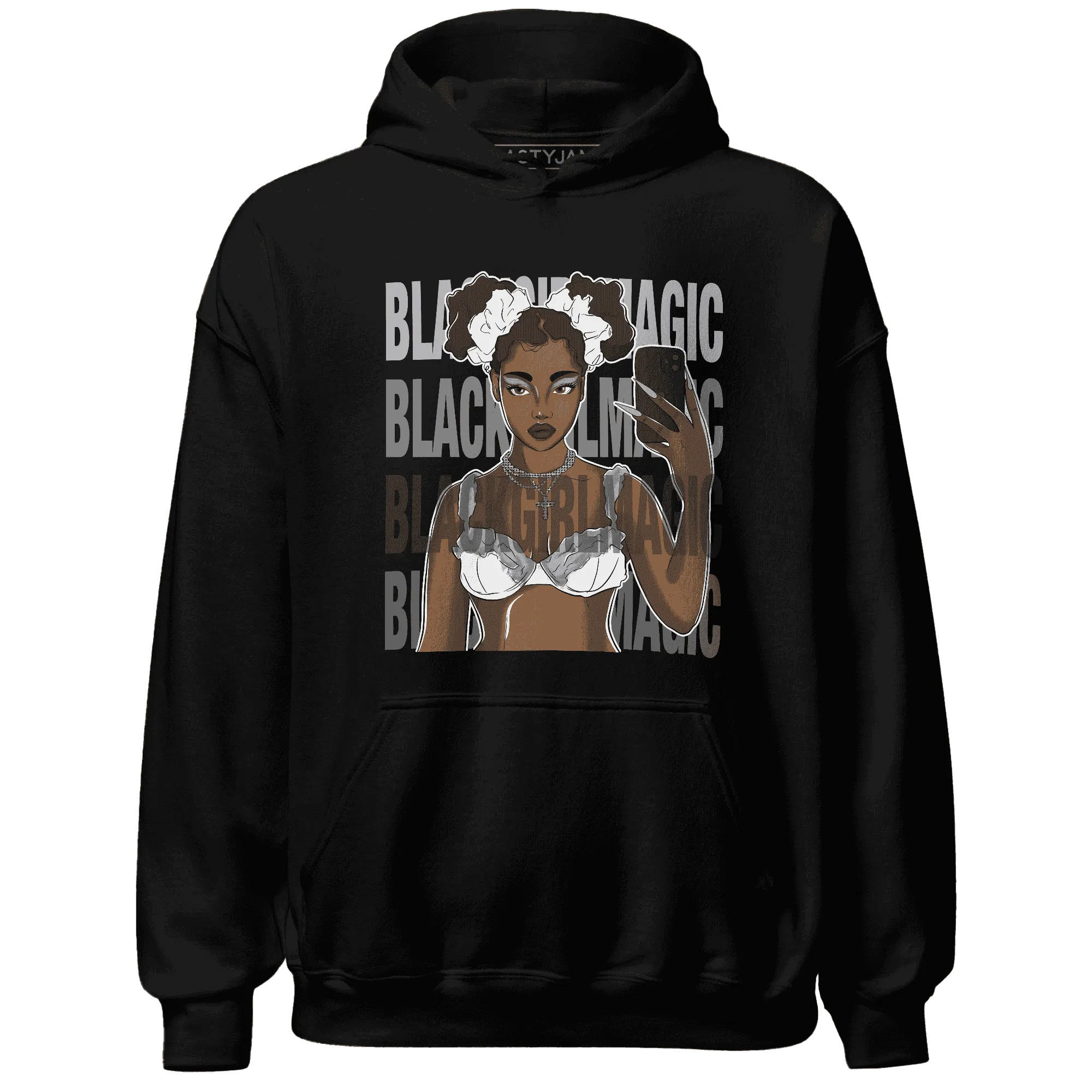 Wolf-Grey-1s-Hoodie-Match-Black-Magic-Girl-Selfie