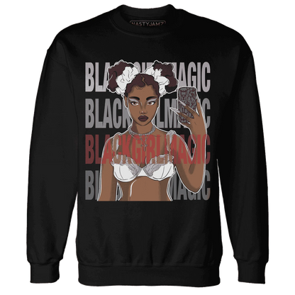 Cement-Grey-3s-Sweatshirt-Match-Black-Magic-Girl-Selfie