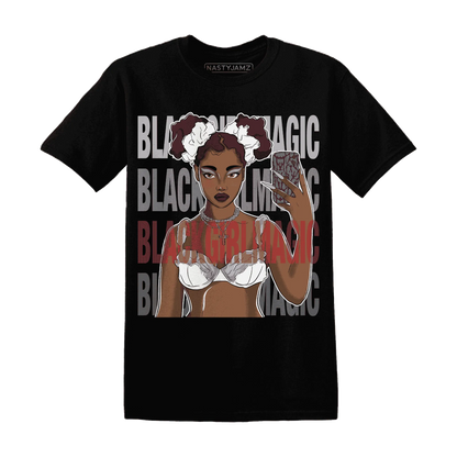 Cement-Grey-3s-T-Shirt-Match-Black-Magic-Girl-Selfie