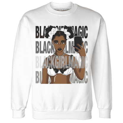 White-Thunder-4s-Sweatshirt-Match-Black-Magic-Girl-Selfie