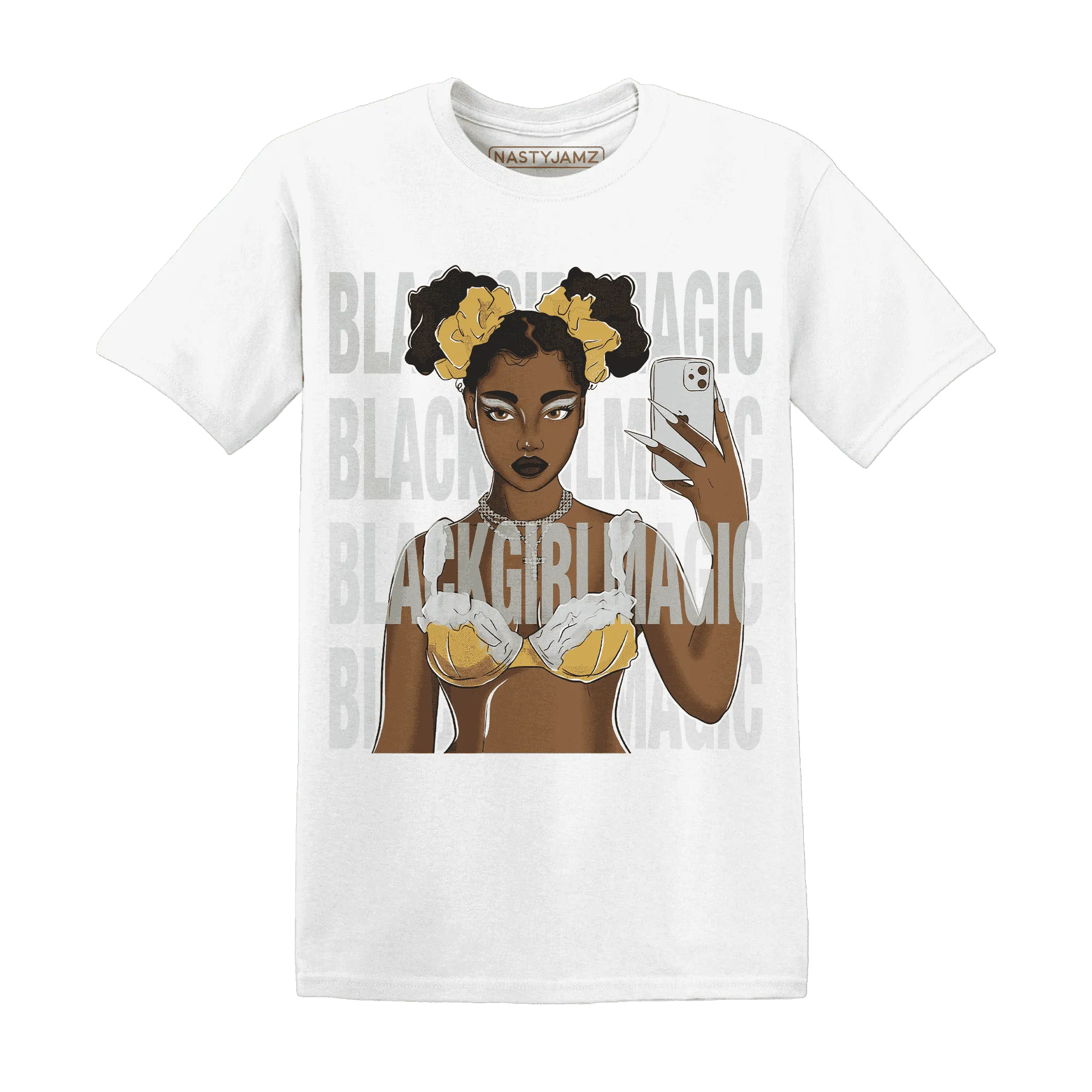 Paris-Cement-Olympics-6s-T-Shirt-Match-Black-Magic-Girl-Selfie