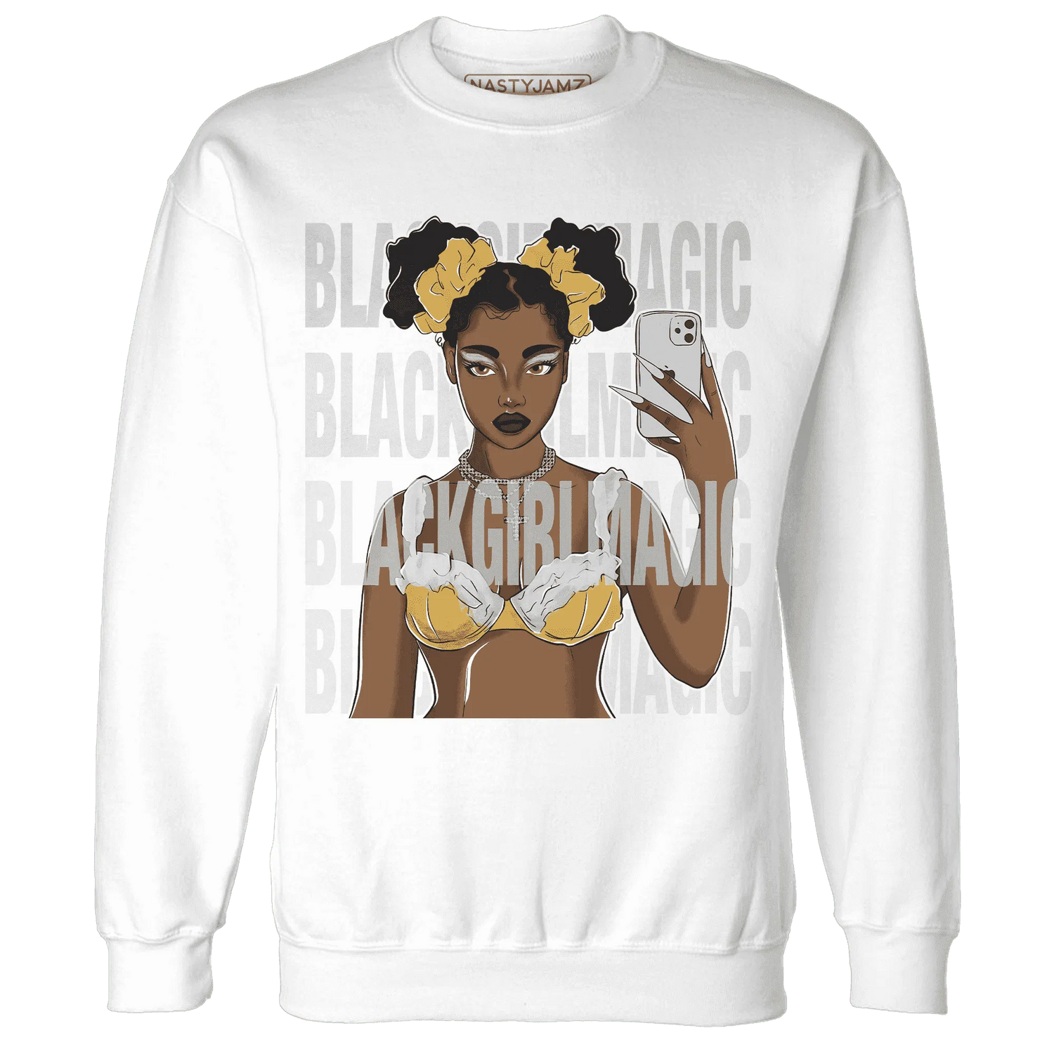 Paris-Cement-Olympics-6s-Sweatshirt-Match-Black-Magic-Girl-Selfie