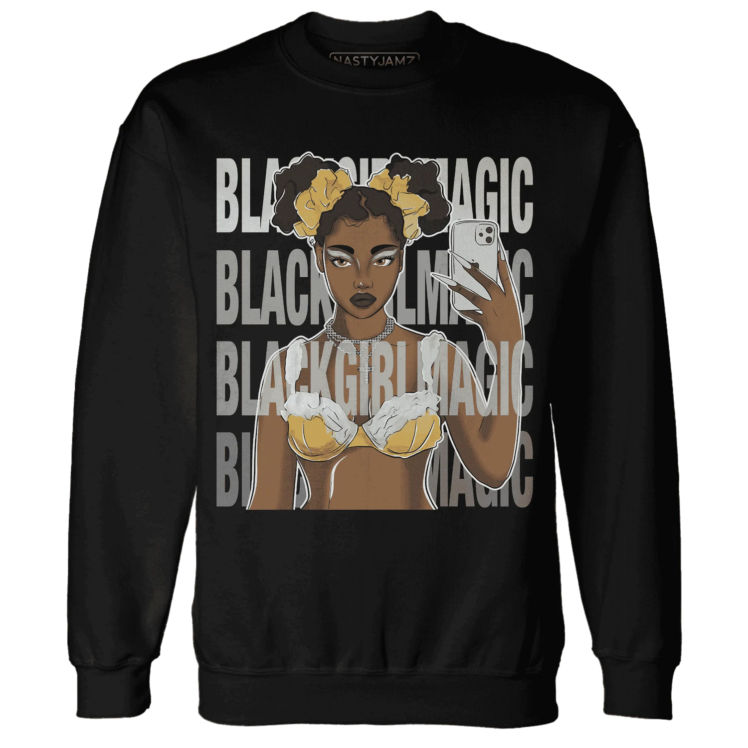 Paris-Cement-Olympics-6s-Sweatshirt-Match-Black-Magic-Girl-Selfie