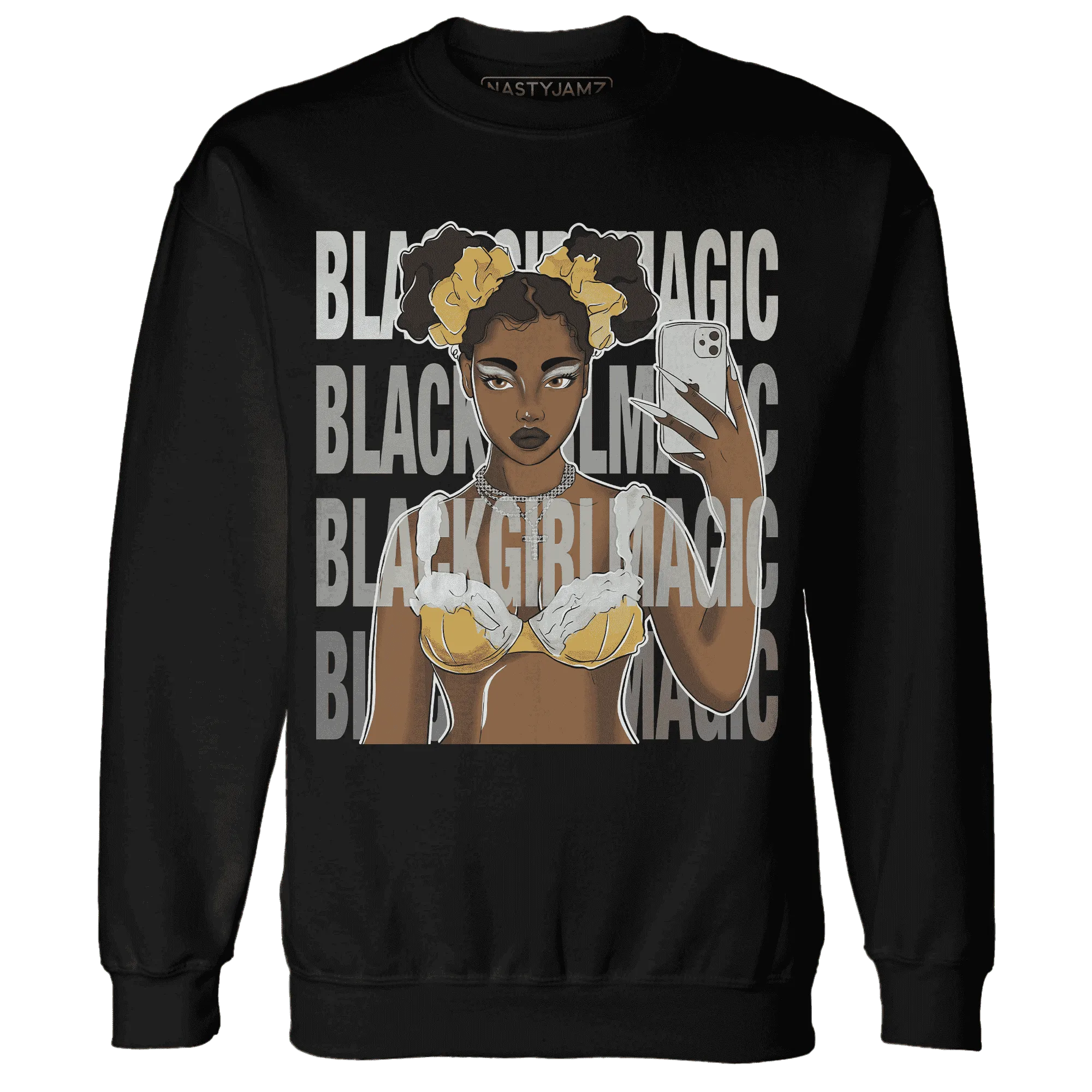 Paris-Cement-Olympics-6s-Sweatshirt-Match-Black-Magic-Girl-Selfie