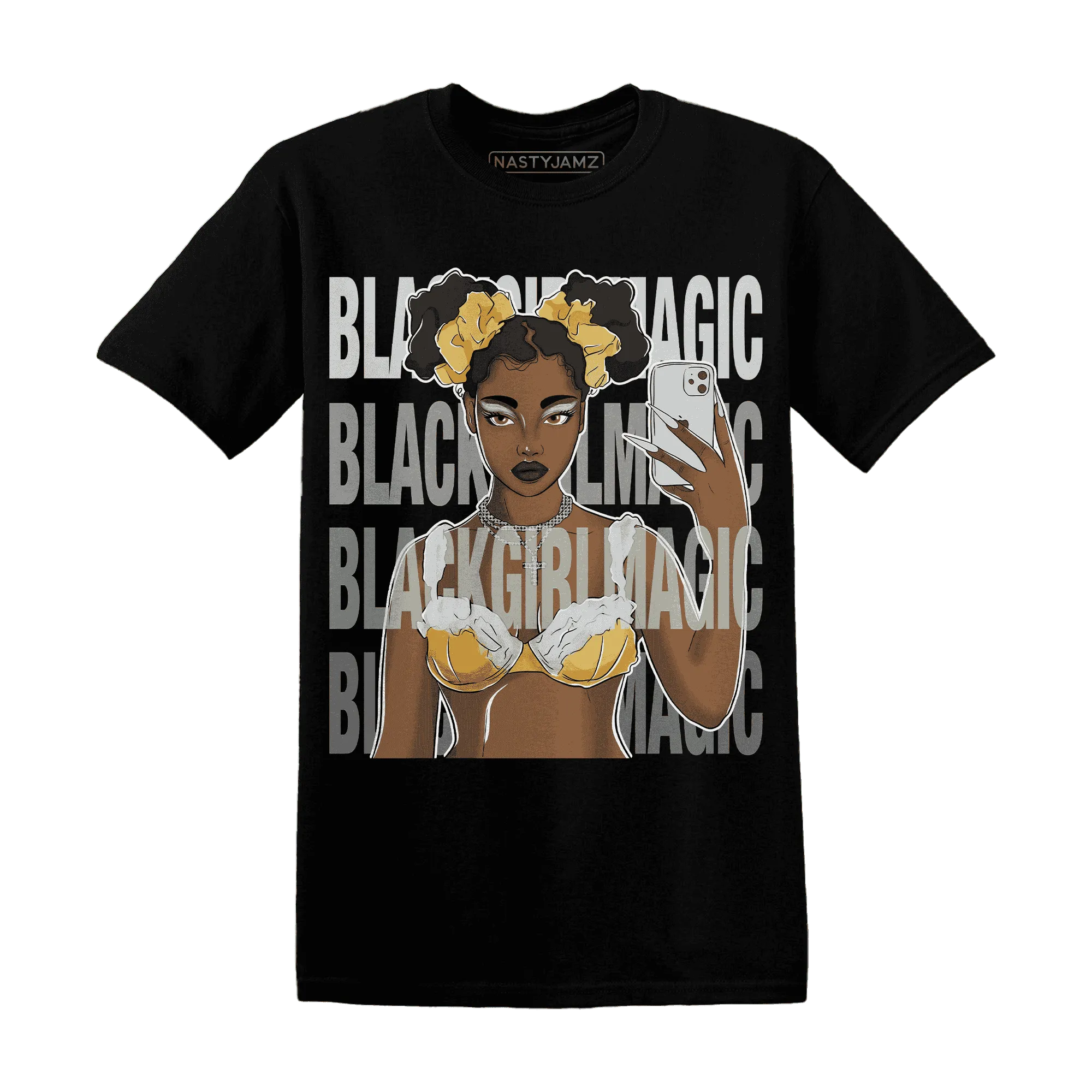 Paris-Cement-Olympics-6s-T-Shirt-Match-Black-Magic-Girl-Selfie