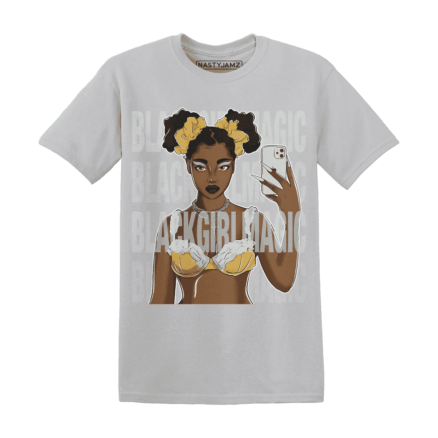 Paris-Cement-Olympics-6s-T-Shirt-Match-Black-Magic-Girl-Selfie