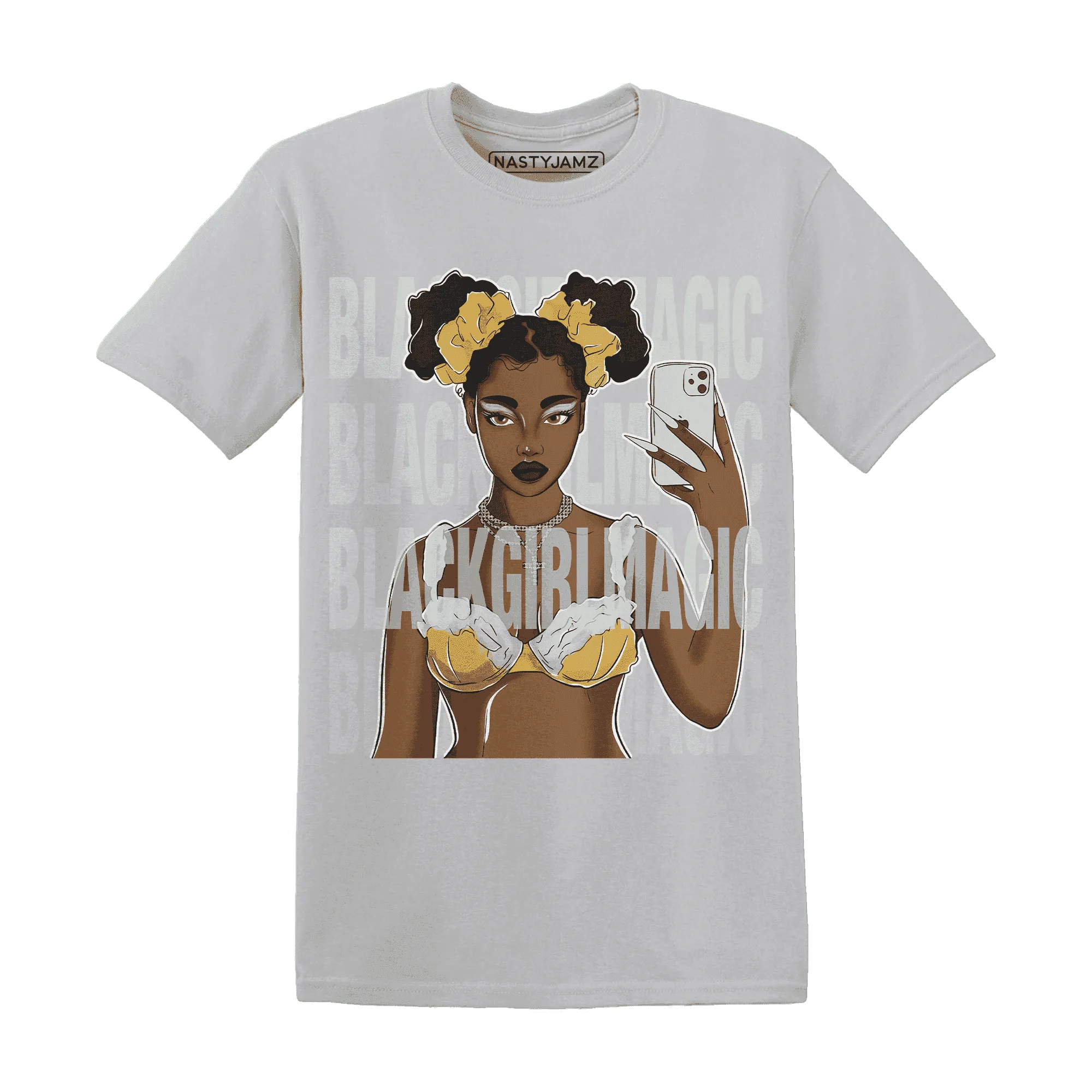 Paris-Cement-Olympics-6s-T-Shirt-Match-Black-Magic-Girl-Selfie