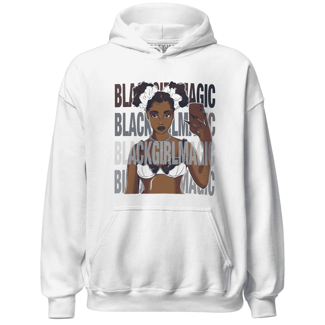 White-Navy-6s-Hoodie-Match-Black-Magic-Girl-Selfie