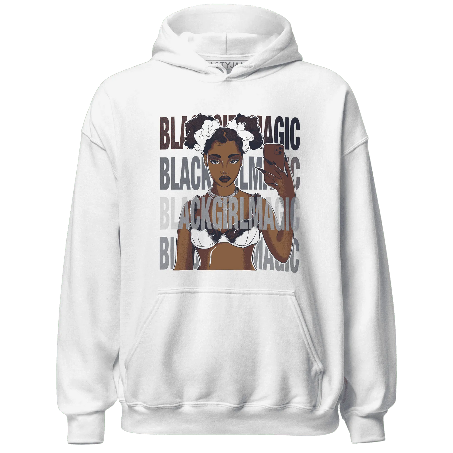 White-Navy-6s-Hoodie-Match-Black-Magic-Girl-Selfie