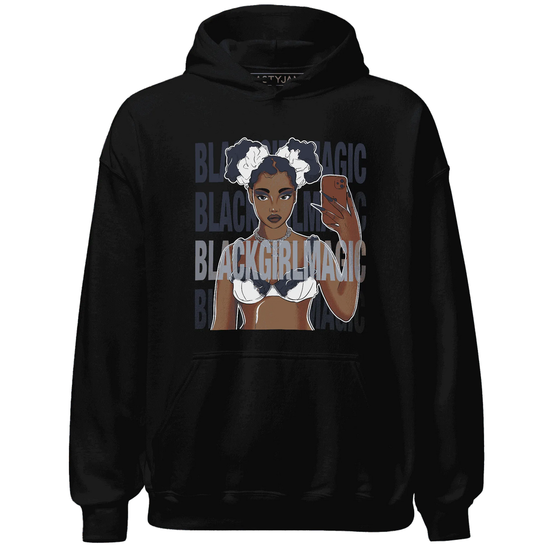 White-Navy-6s-Hoodie-Match-Black-Magic-Girl-Selfie