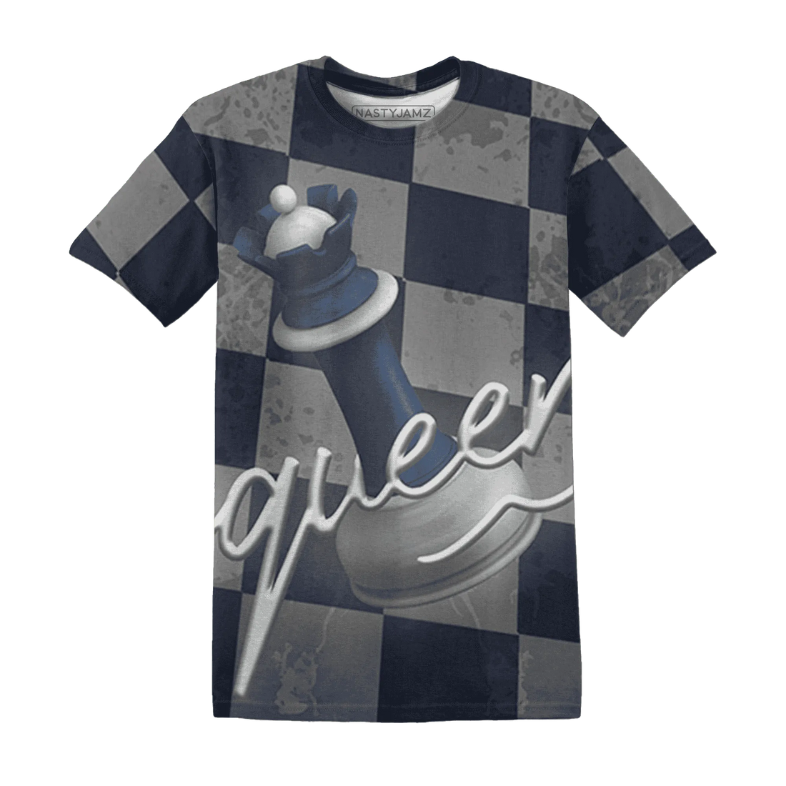 Low-Diffused-Blue-11s-T-Shirt-Match-Black-Queen-3D
