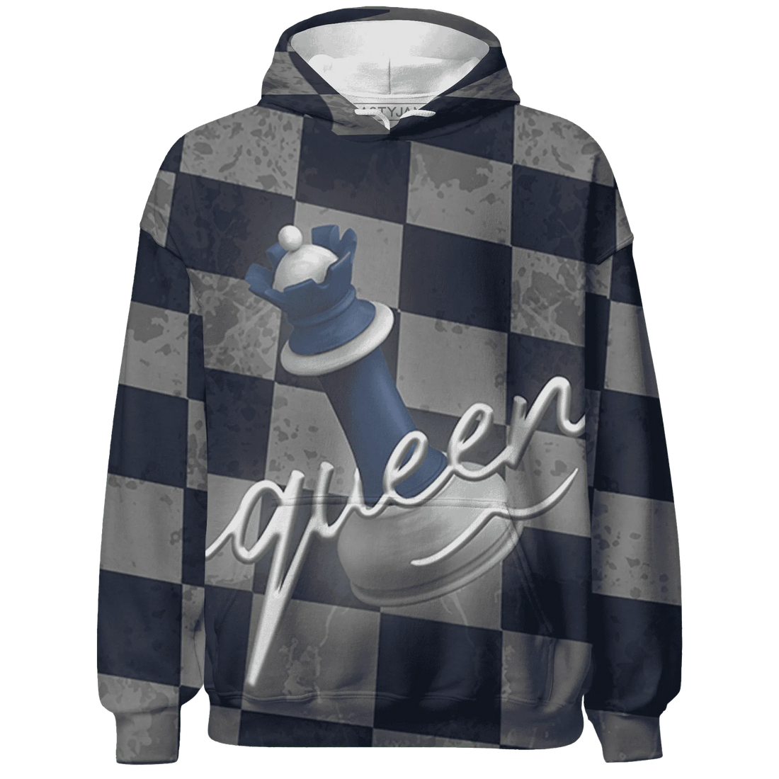 Low-Diffused-Blue-11s-Hoodie-Match-Black-Queen-3D
