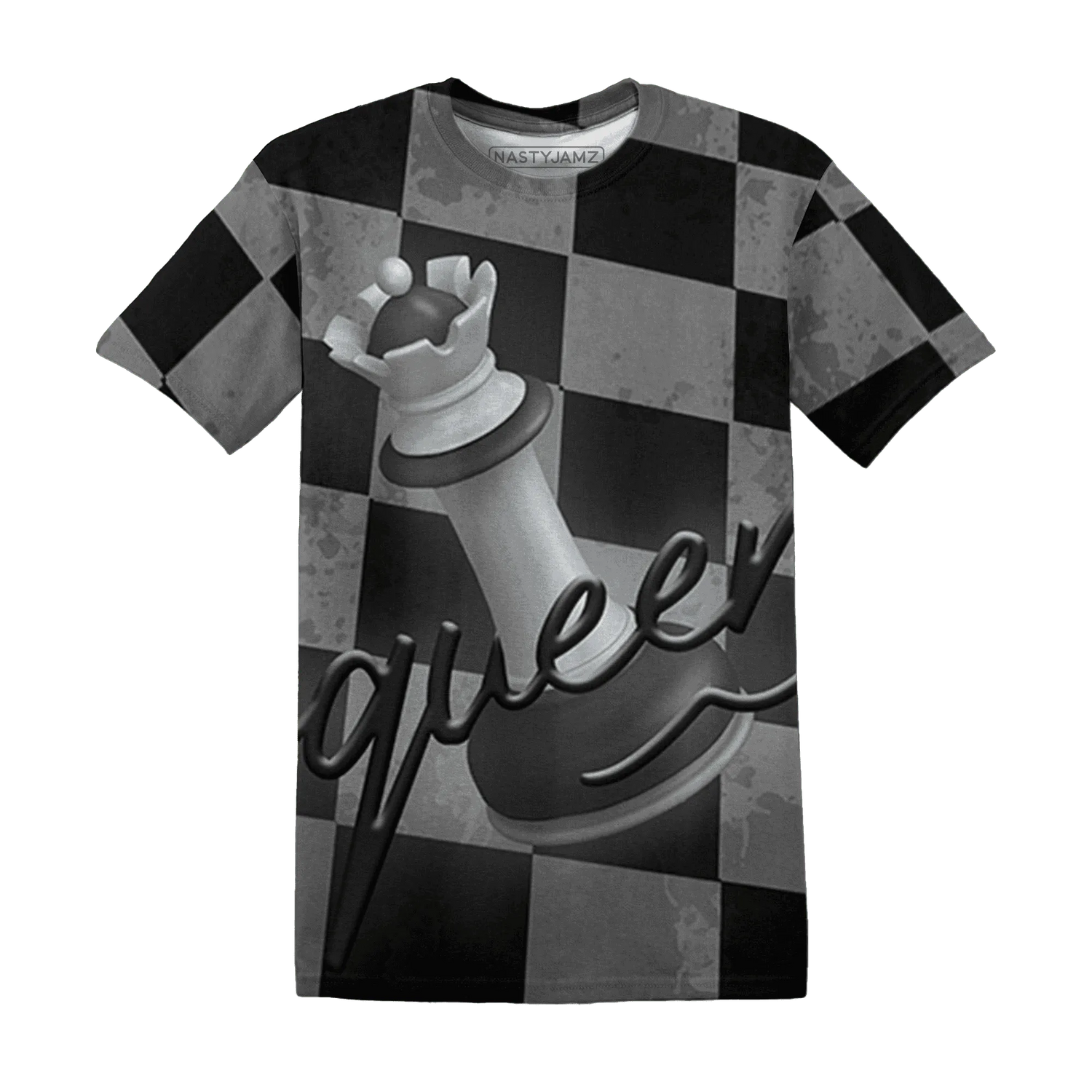 Low-Space-Jamz-11s-T-Shirt-Match-Black-Queen-3D