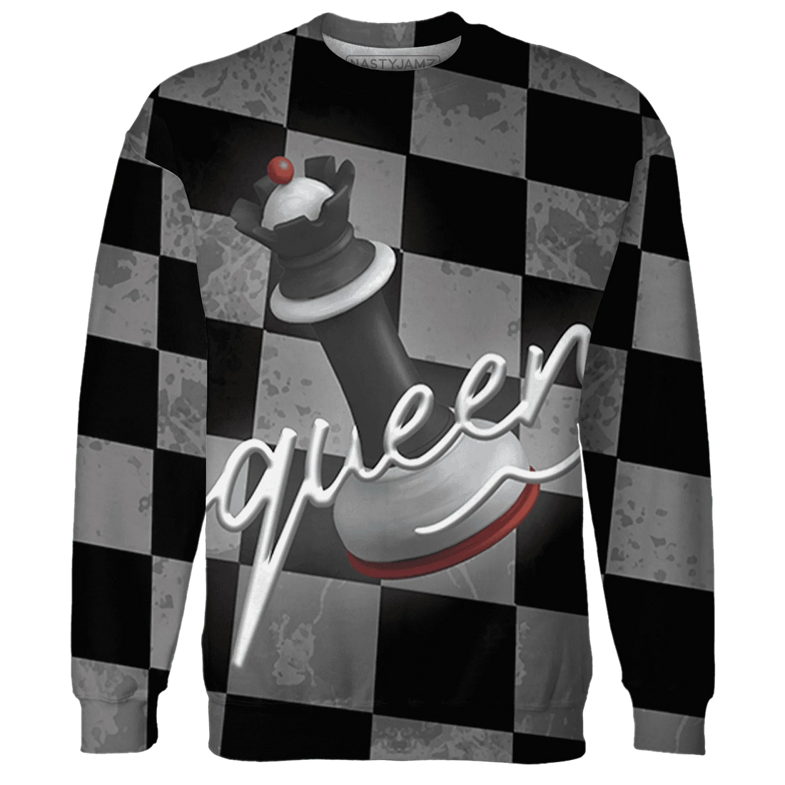 Retro-Red-Taxi-12s-Sweatshirt-Match-Black-Queen-3D