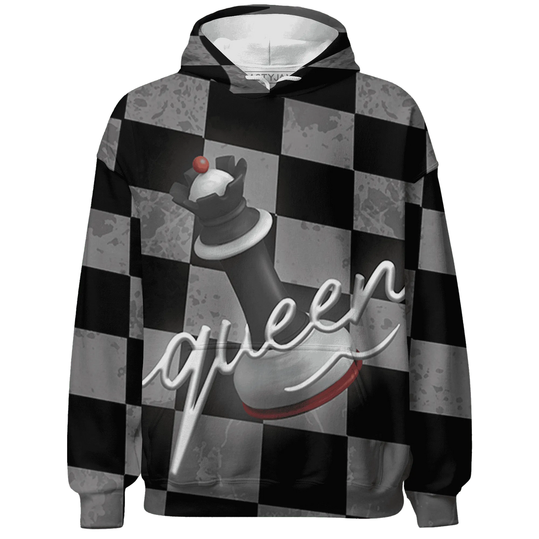 Retro-Red-Taxi-12s-Hoodie-Match-Black-Queen-3D