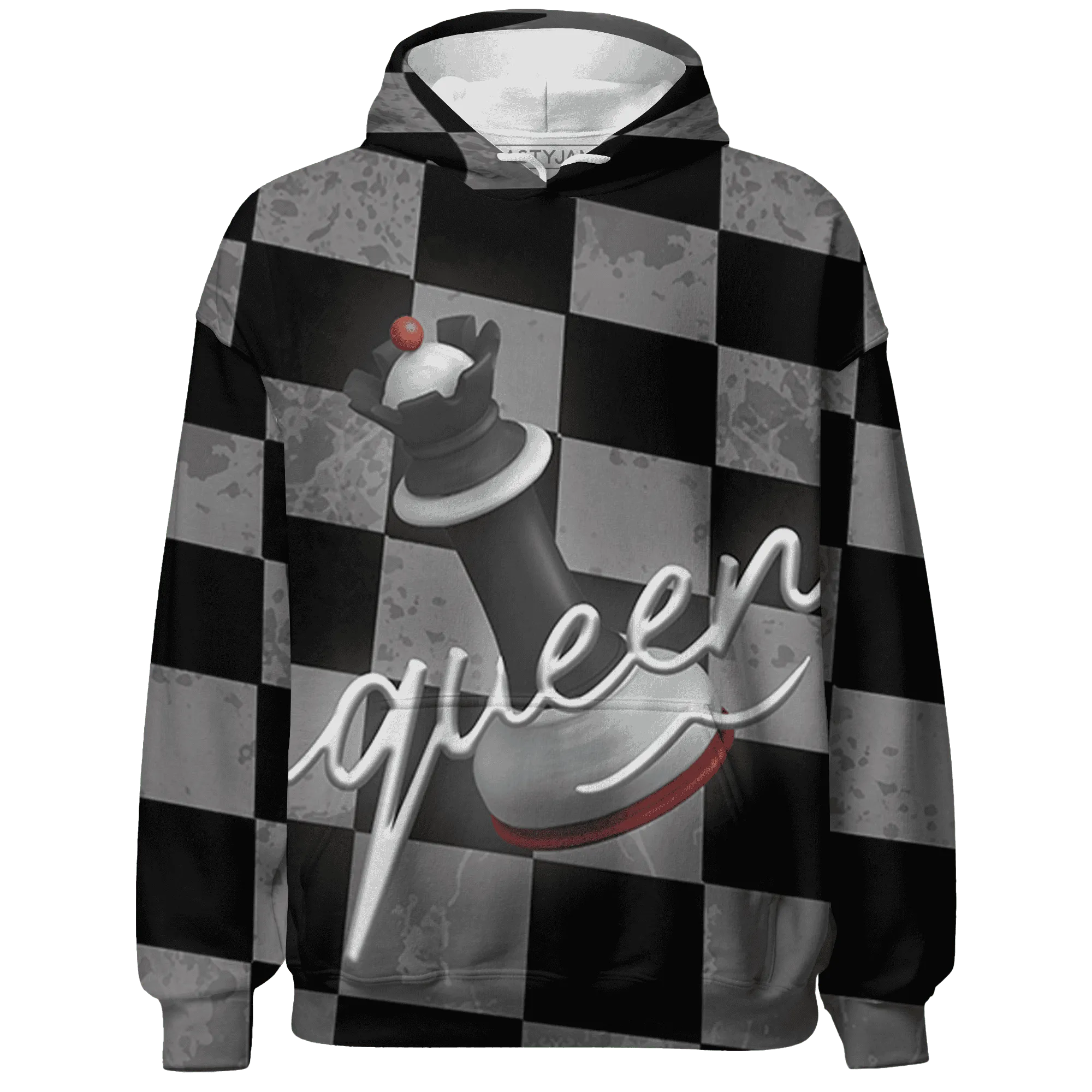 Retro-Red-Taxi-12s-Hoodie-Match-Black-Queen-3D