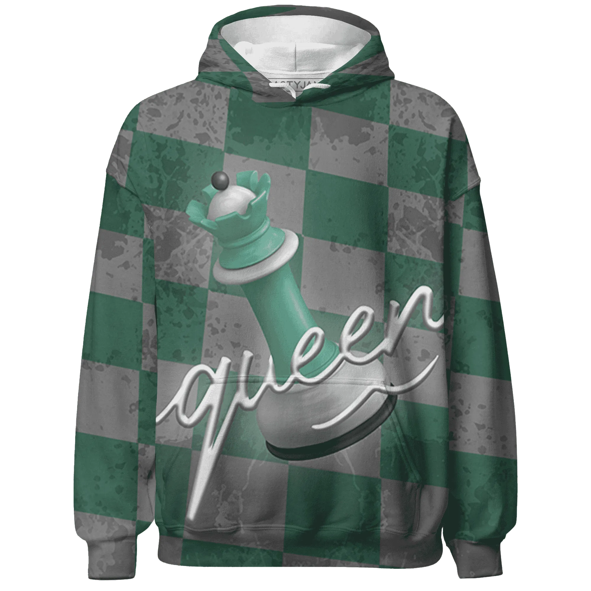 High-OG-Green-Glow-1s-Hoodie-Match-Black-Queen-3D