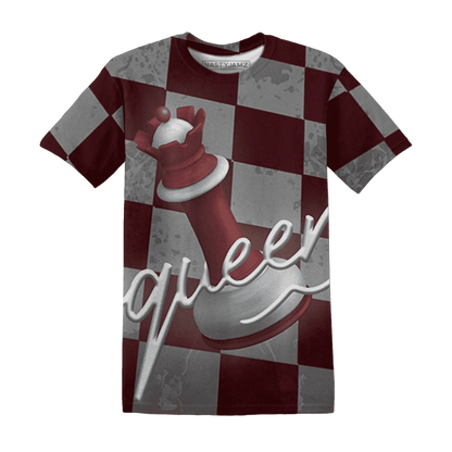 High-White-Team-Red-1s-T-Shirt-Match-Black-Queen-3D