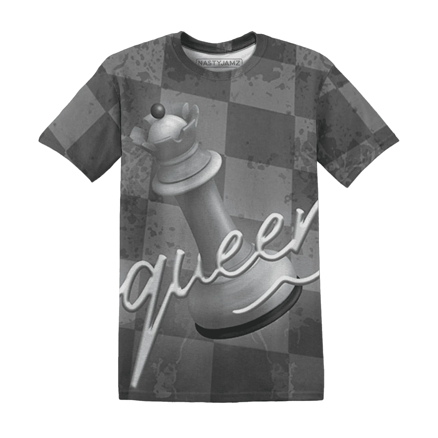 Wolf-Grey-1s-T-Shirt-Match-Black-Queen-3D