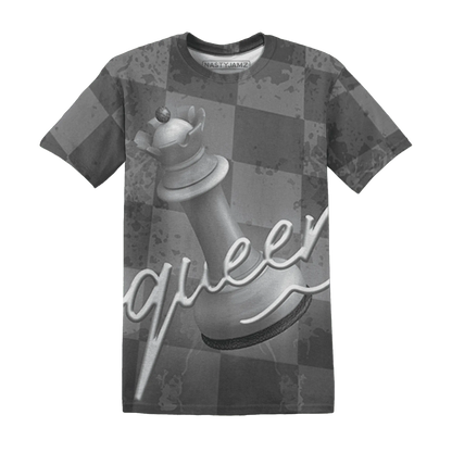 Cement-Grey-3s-T-Shirt-Match-Black-Queen-3D