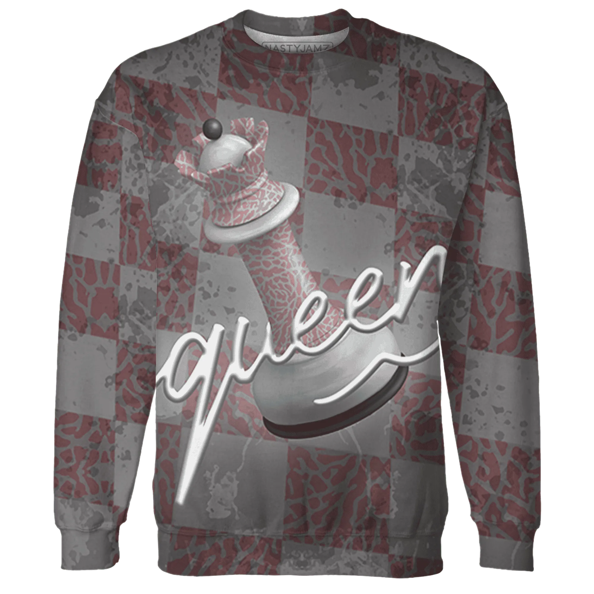 Red-Stardust-3s-Sweatshirt-Match-Black-Queen-3D