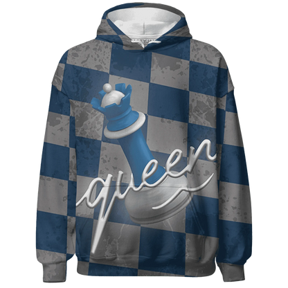 Industrial-Blue-4s-Hoodie-Match-Black-Queen-3D