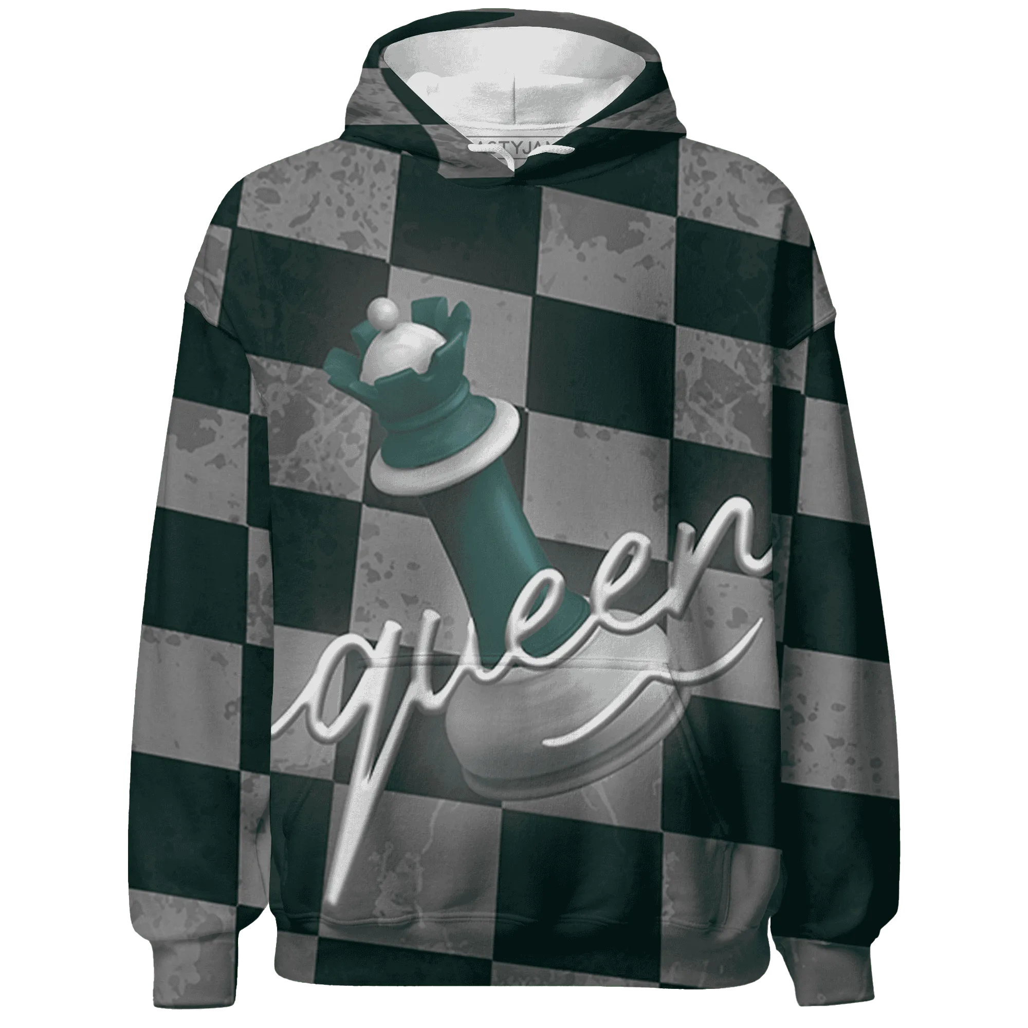 Oxidized-Green-4s-Hoodie-Match-Black-Queen-3D