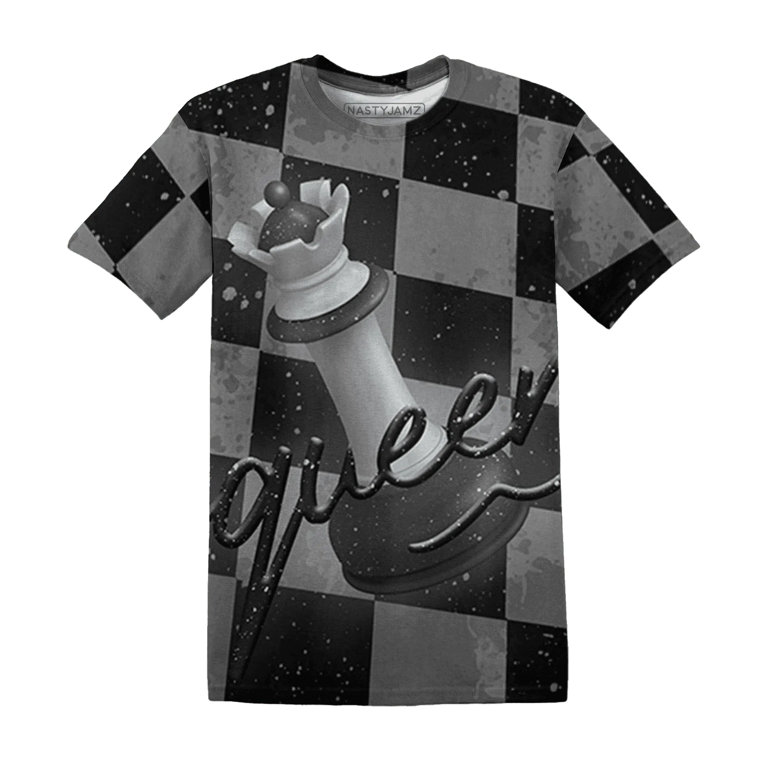 Reverse-Oreo-6s-T-Shirt-Match-Black-Queen-3D