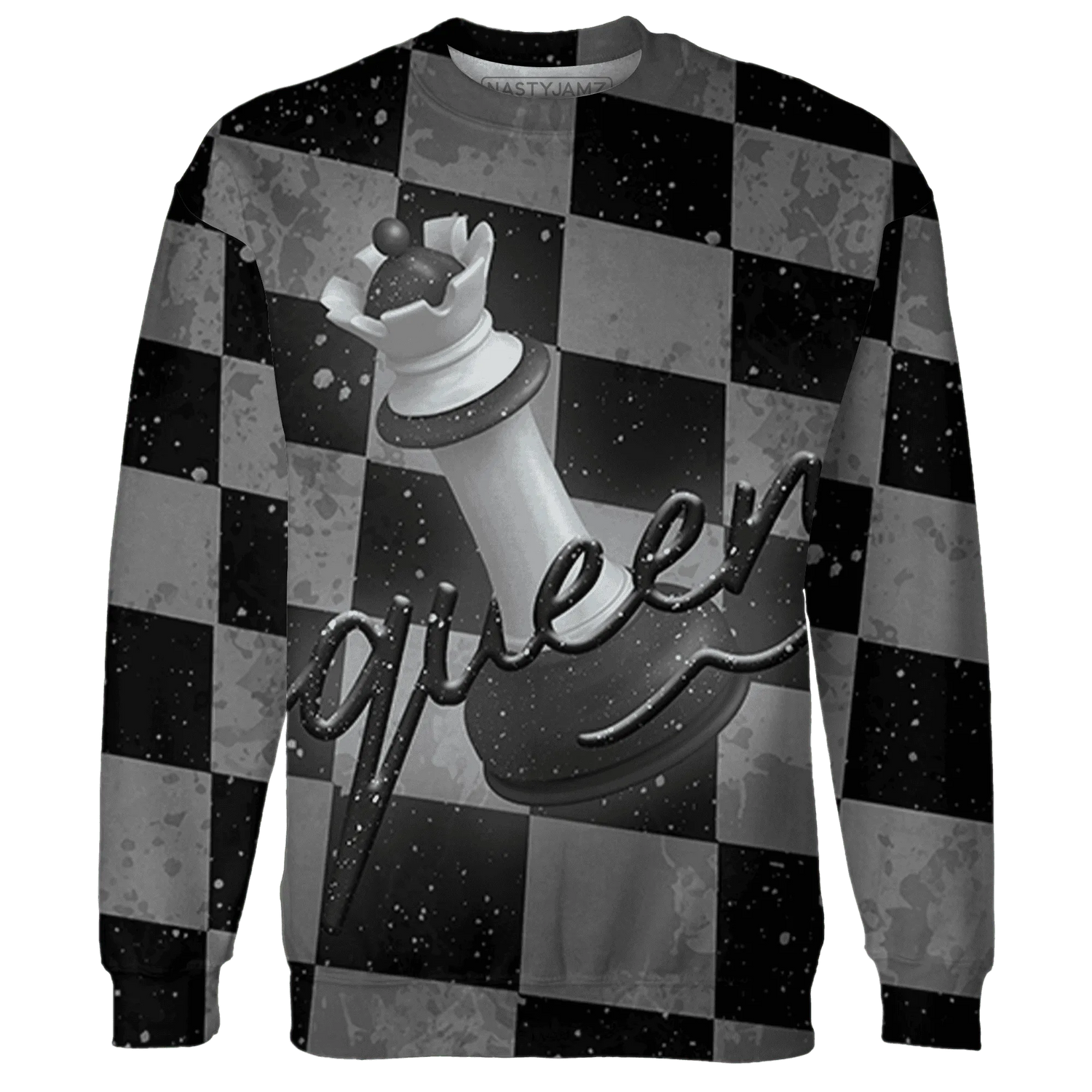 Reverse-Oreo-6s-Sweatshirt-Match-Black-Queen-3D