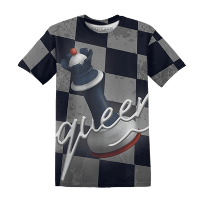 White-Navy-6s-T-Shirt-Match-Black-Queen-3D