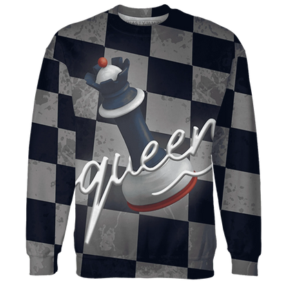 White-Navy-6s-Sweatshirt-Match-Black-Queen-3D