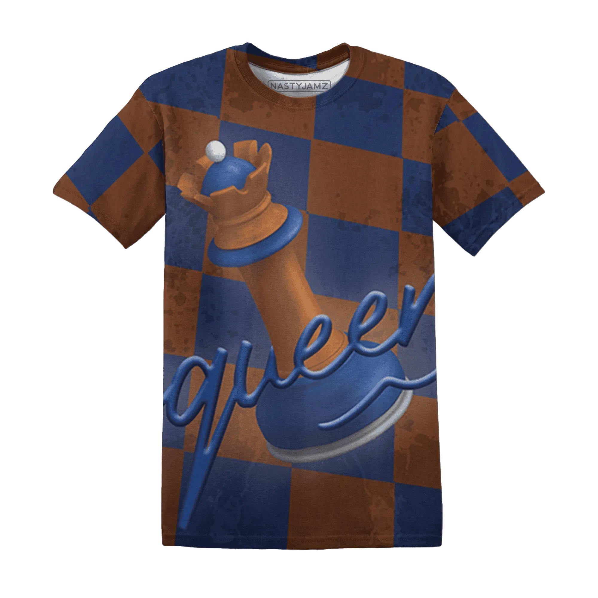 Dunk-Low-Knicks-T-Shirt-Match-Black-Queen-3D