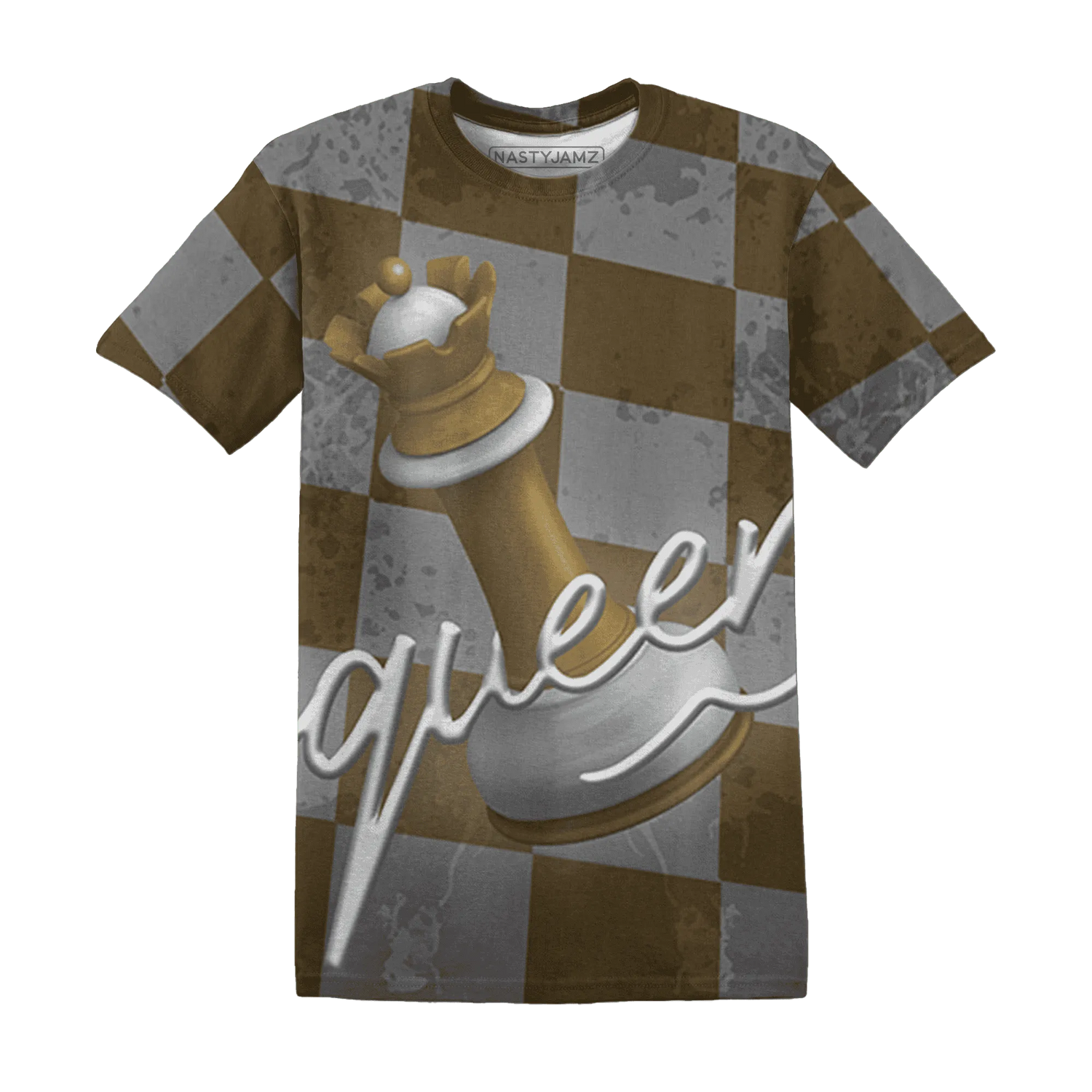 Wheat-13s-T-Shirt-Match-Black-Queen-3D