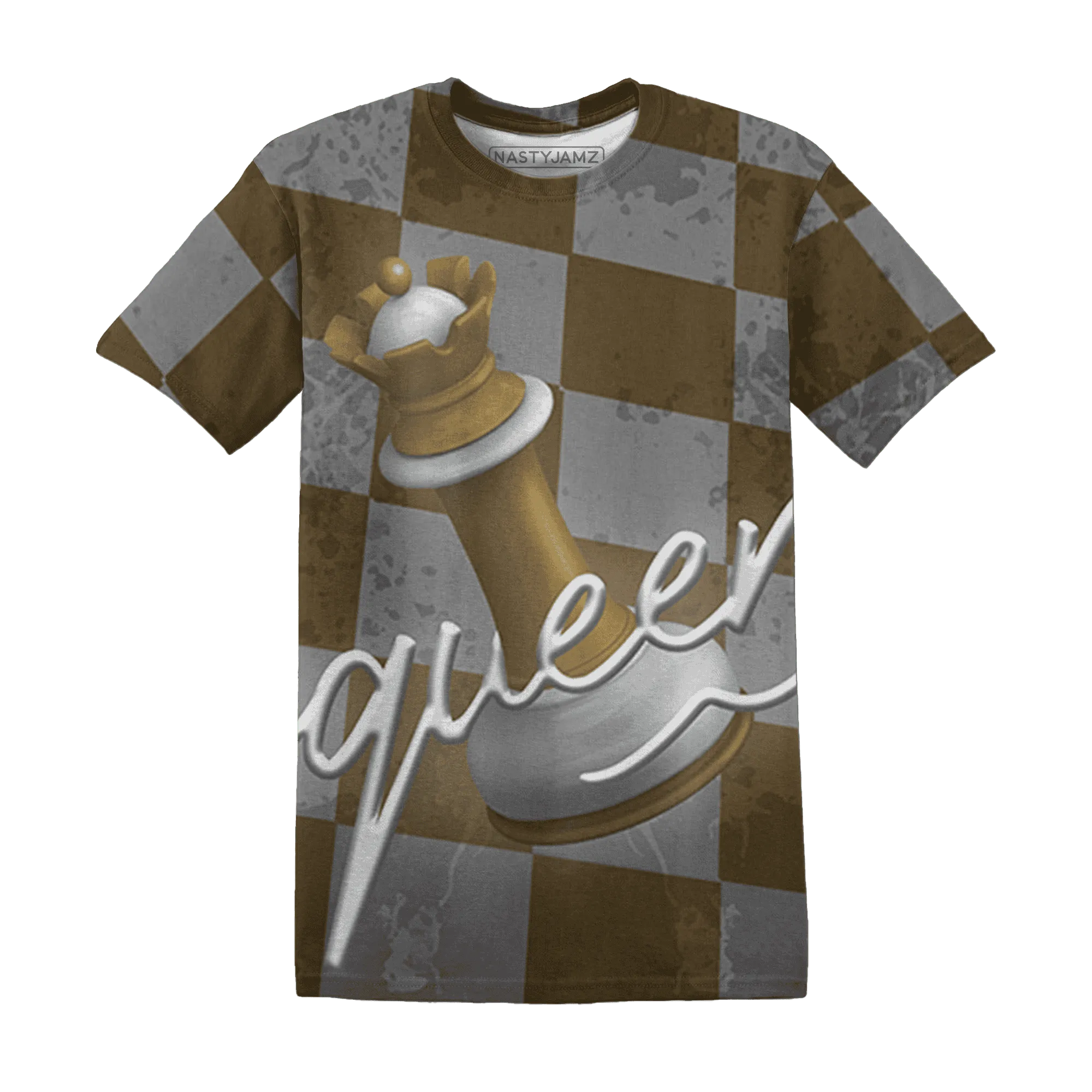 Wheat-13s-T-Shirt-Match-Black-Queen-3D