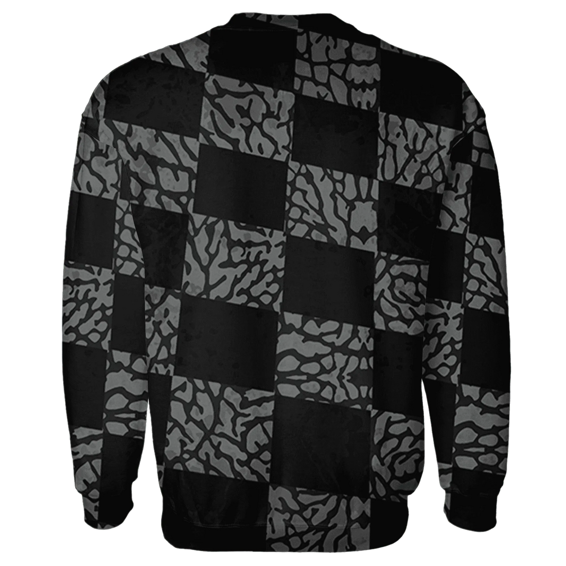 Green-Glow-3s-Sweatshirt-Match-Black-Queen-3D