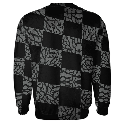 Green-Glow-3s-Sweatshirt-Match-Black-Queen-3D