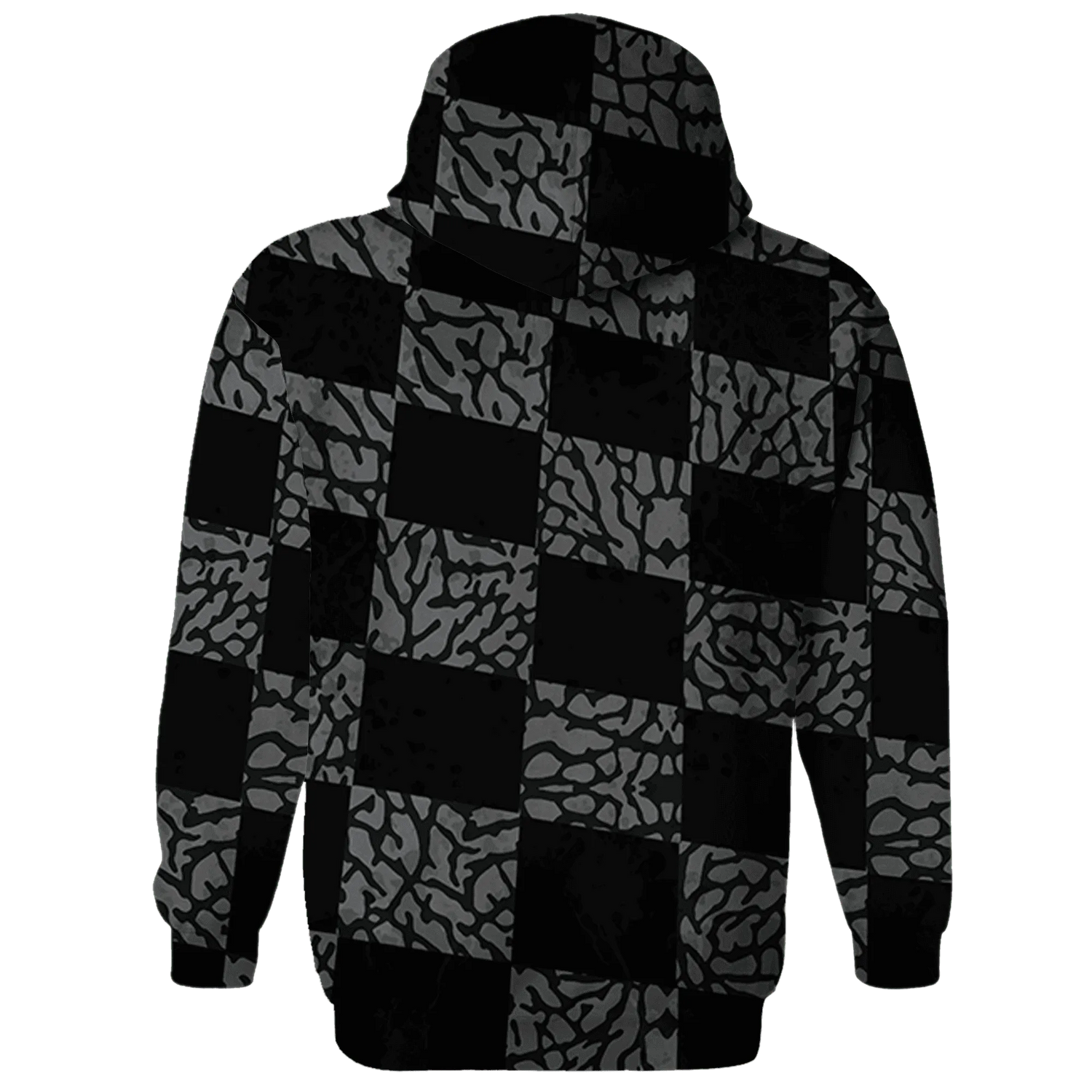 Green-Glow-3s-Hoodie-Match-Black-Queen-3D