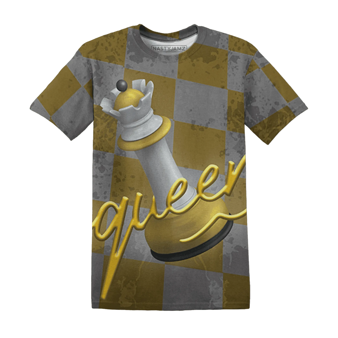 Yellow-Ochre-6s-T-Shirt-Match-Black-Queen-3D