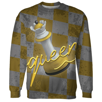 Yellow-Ochre-6s-Sweatshirt-Match-Black-Queen-3D