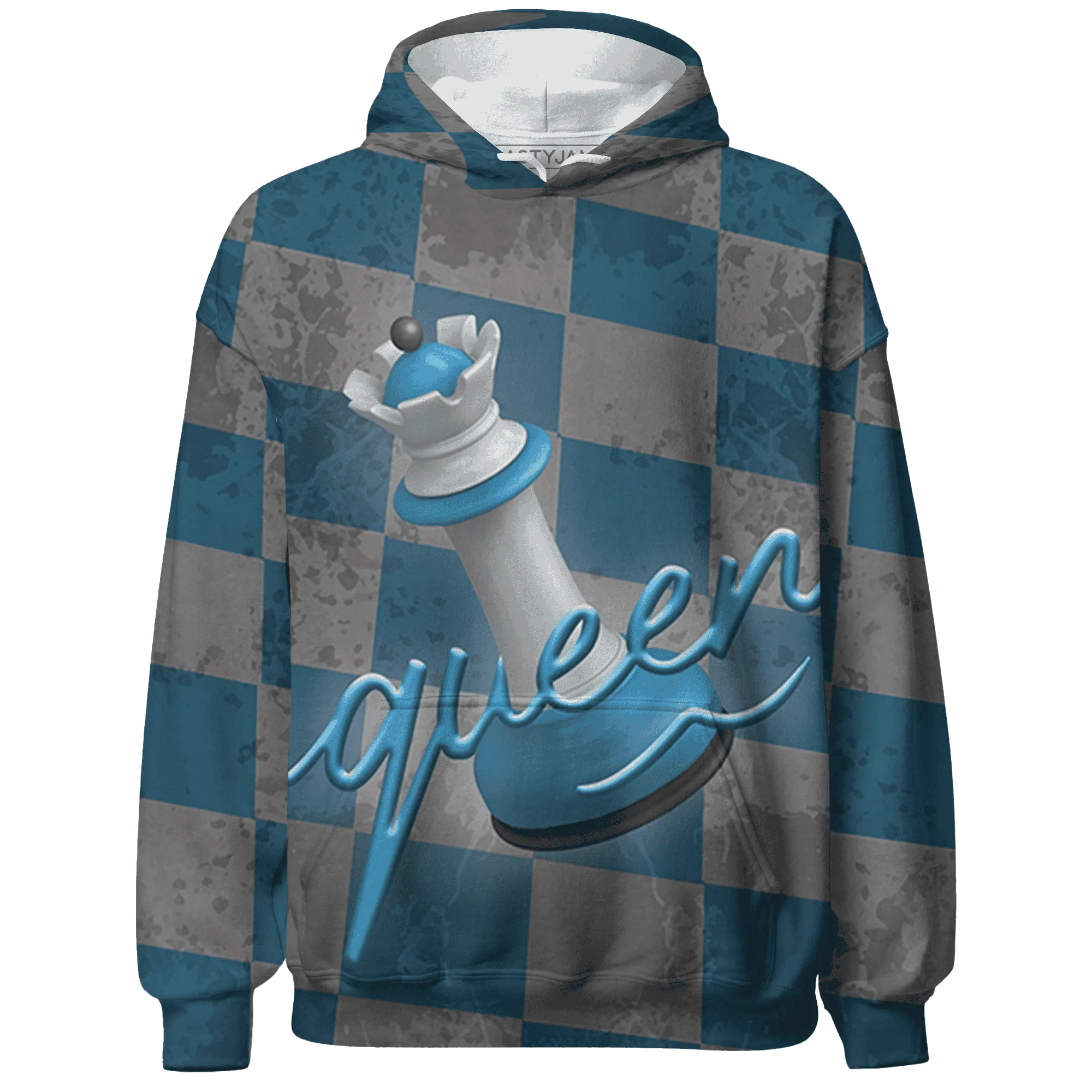 Powder-Blue-9s-Hoodie-Match-Black-Queen-3D