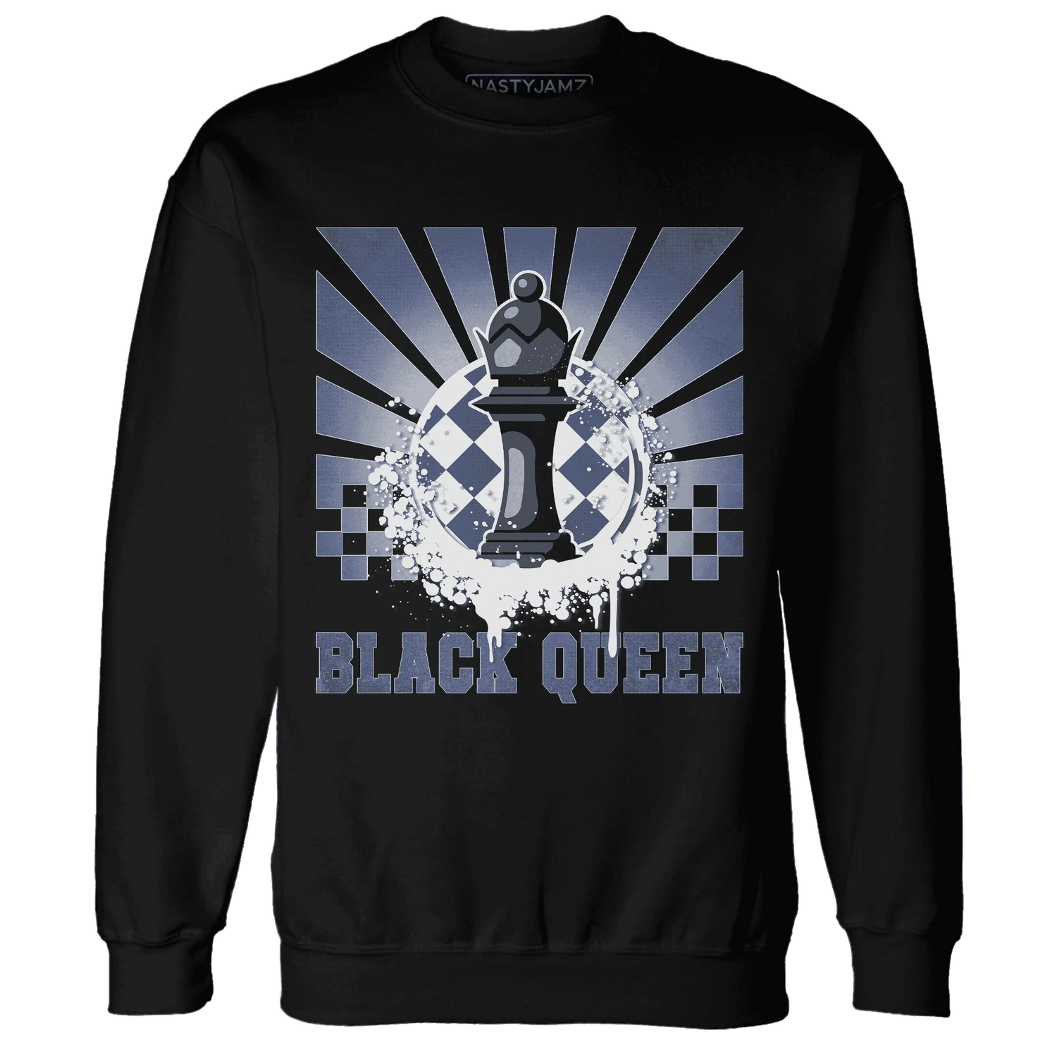 Low-Diffused-Blue-11s-Sweatshirt-Match-Black-Queen-Collection