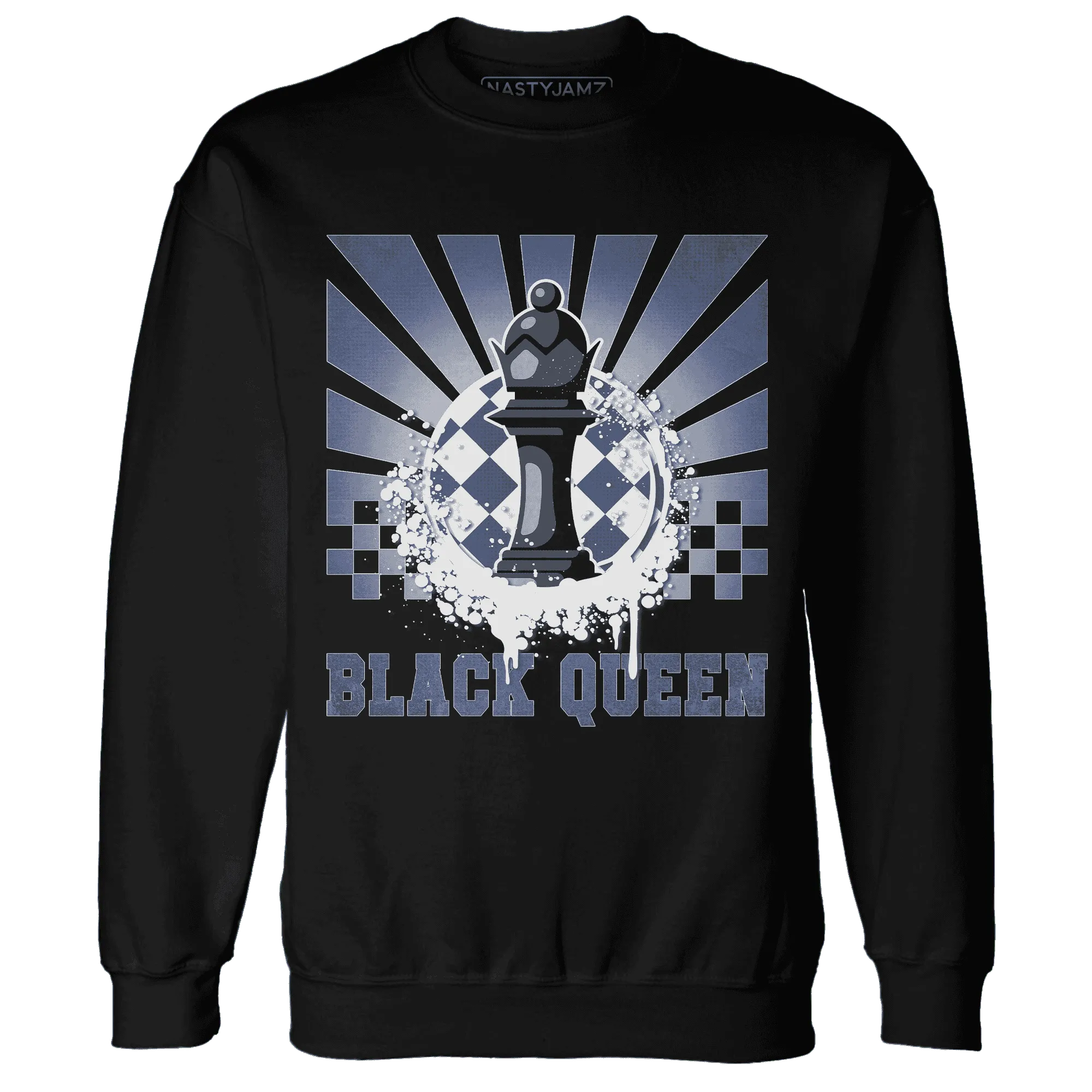 Low-Diffused-Blue-11s-Sweatshirt-Match-Black-Queen-Collection