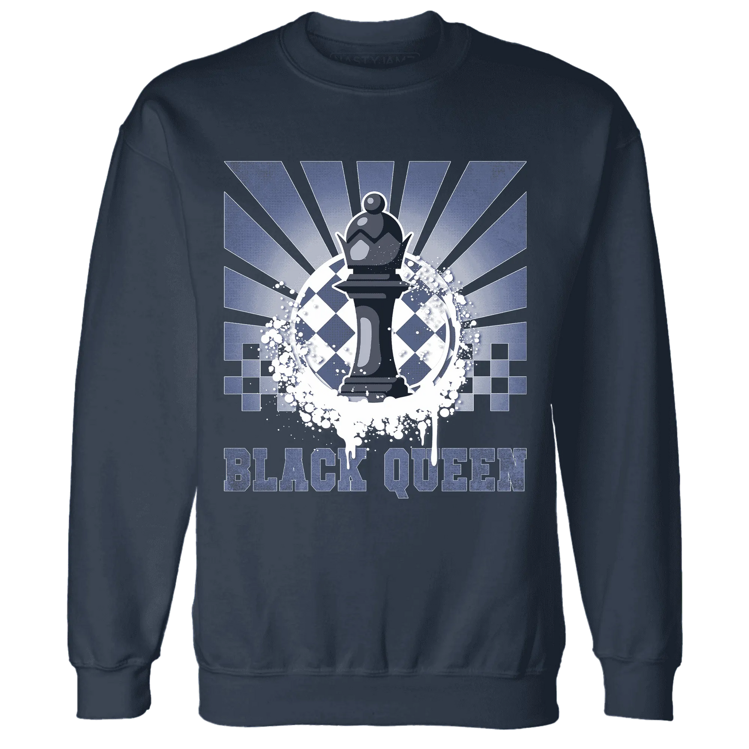 Low-Diffused-Blue-11s-Sweatshirt-Match-Black-Queen-Collection