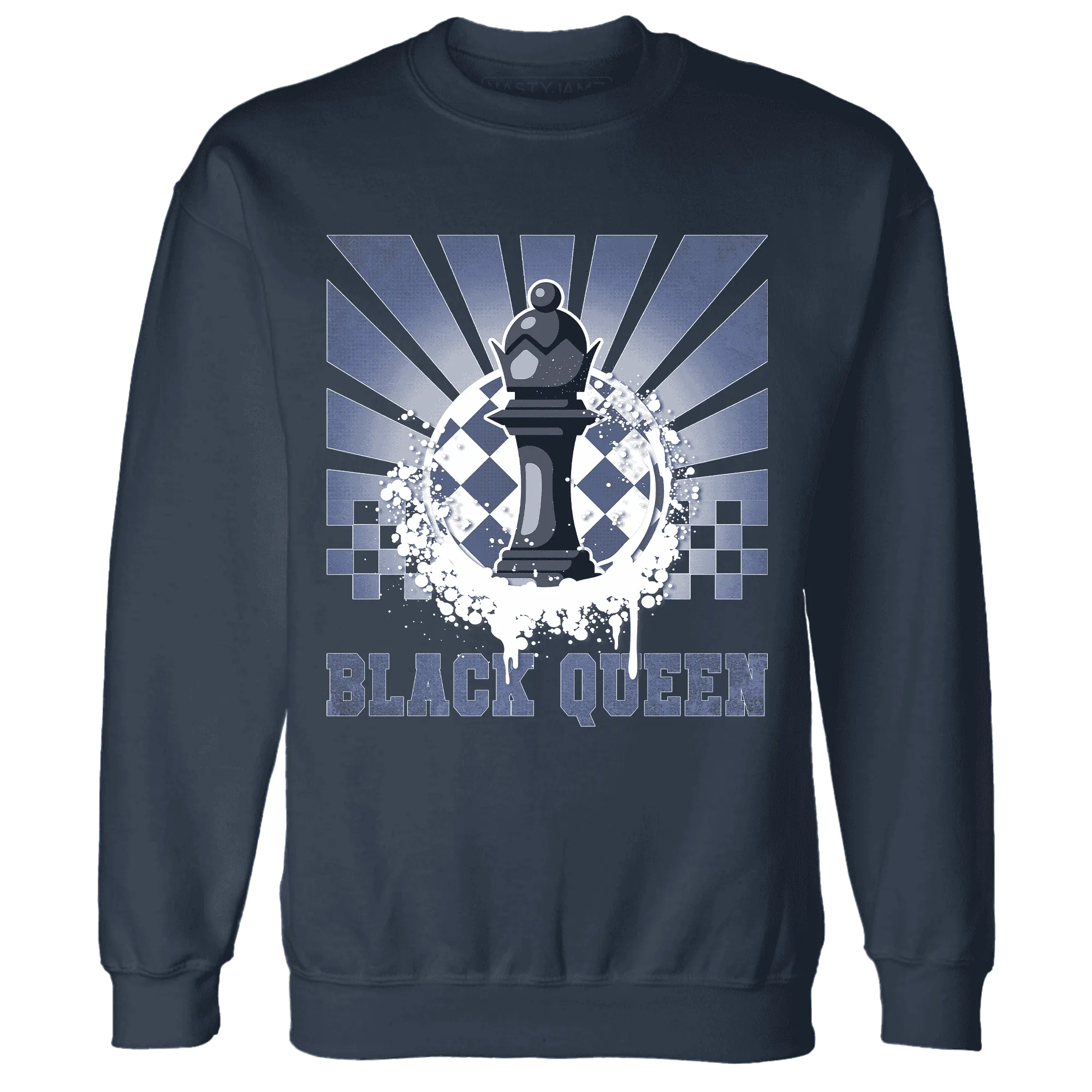 Low-Diffused-Blue-11s-Sweatshirt-Match-Black-Queen-Collection