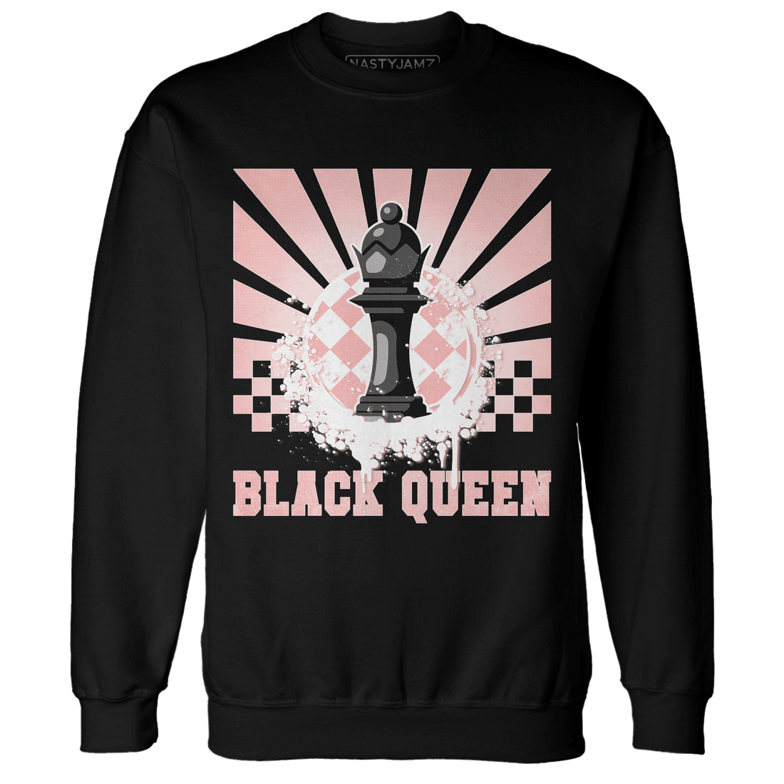 Low Legend Pink 11s Sweatshirt Match Black Queen Collection - NastyJamz