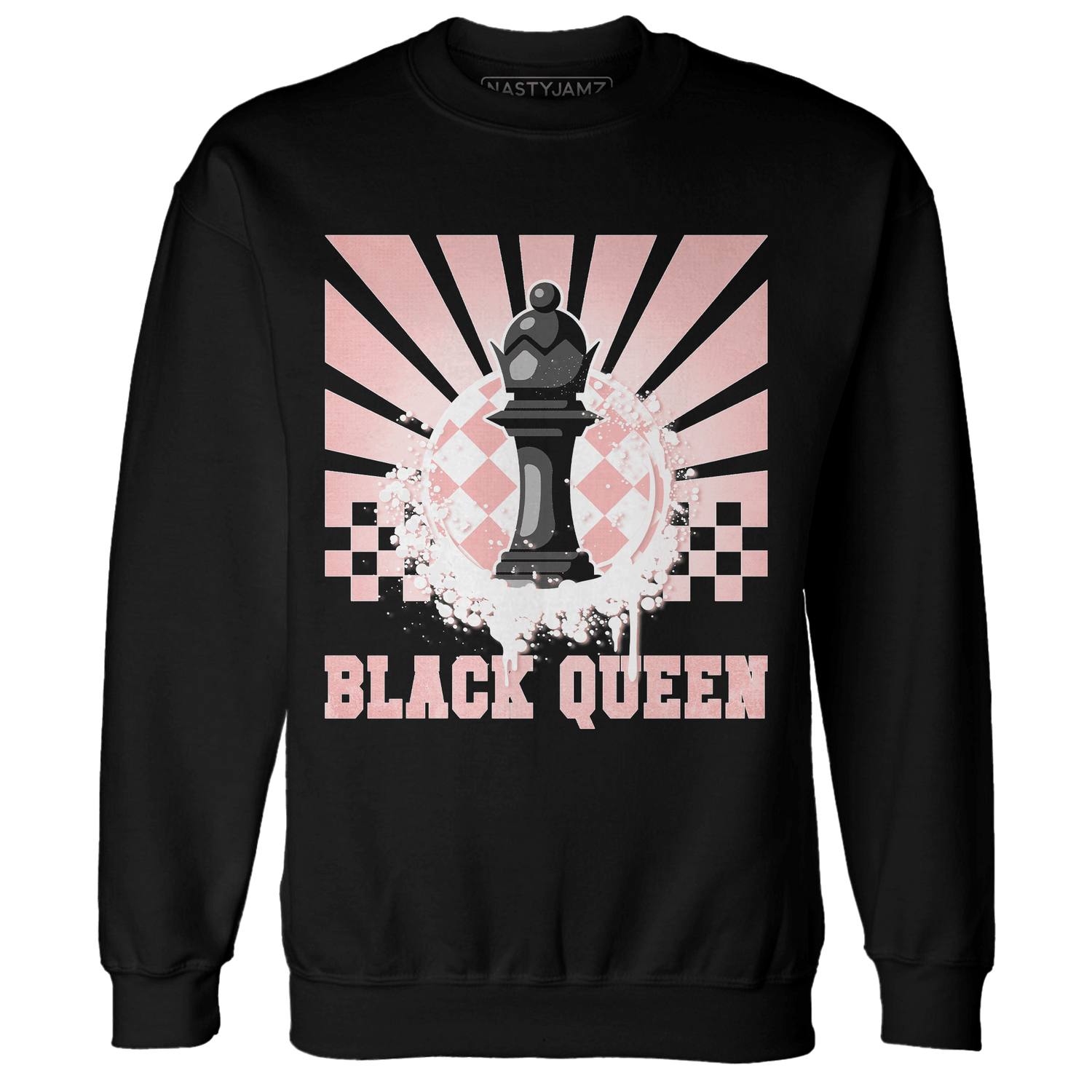 Low Legend Pink 11s Sweatshirt Match Black Queen Collection - NastyJamz