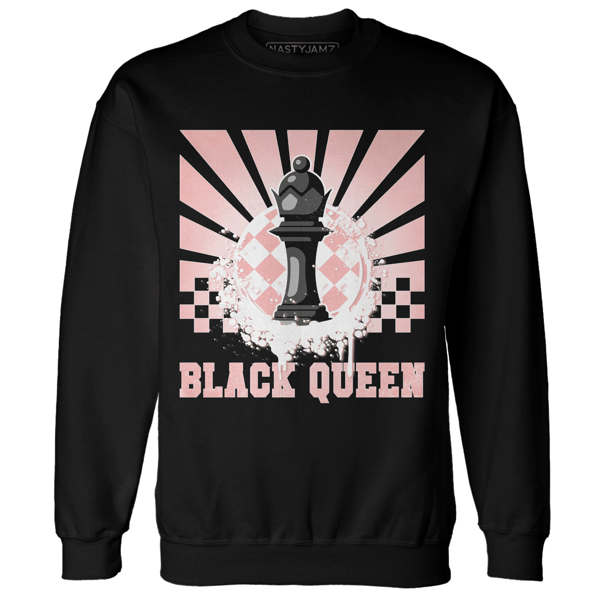 Low Legend Pink 11s Sweatshirt Match Black Queen Collection - NastyJamz