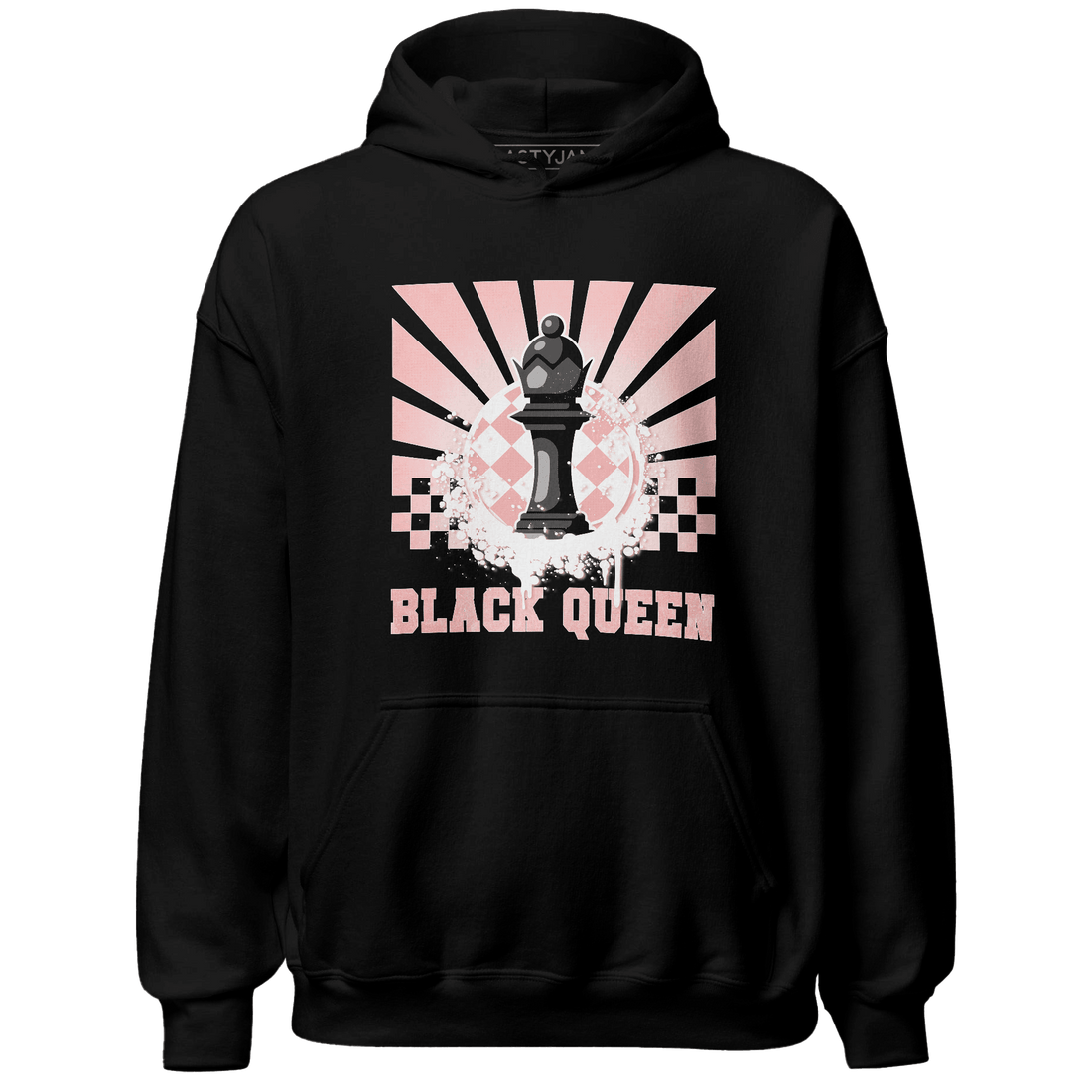 Low Legend Pink 11s Hoodie Match Black Queen Collection - NastyJamz